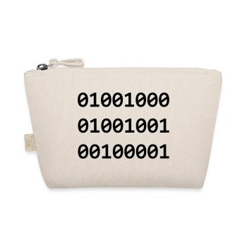 Hi Binary Programmierer grüßen sich so - Bio-Täschchen - Natur - Vorne