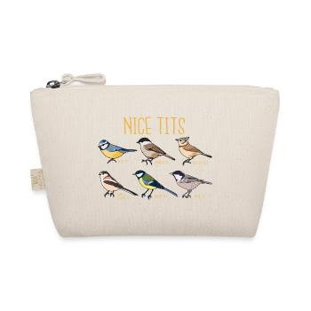 Nice Tits I Ornitologie Meise Ornitologe Natur - Bio-Täschchen - Natur - Vorne