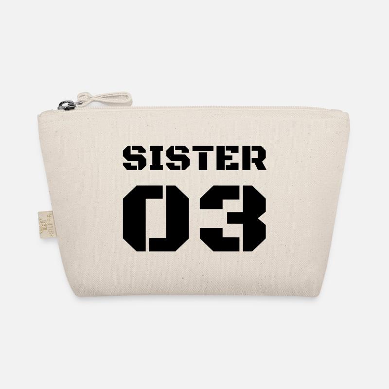 T-Shirt Design Gift Sister 03 Organic Pouch