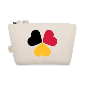 3 Coeurs Allemagne Belgique Drapeau Trèfle - Trousse biologique - nature - Devant