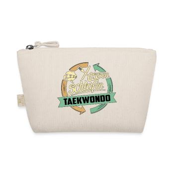 Sport Design Taekwondo RAHMENLOS Geschenk Hobby - Bio-Täschchen - Natur - Vorne