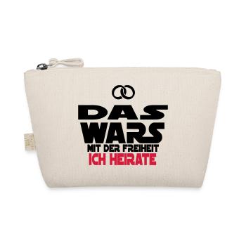 das wars ich heirate - Bio-Täschchen - Natur - Vorne