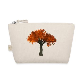 Tree with orange leaves - Autumn - Organic Pouch - nature - Front