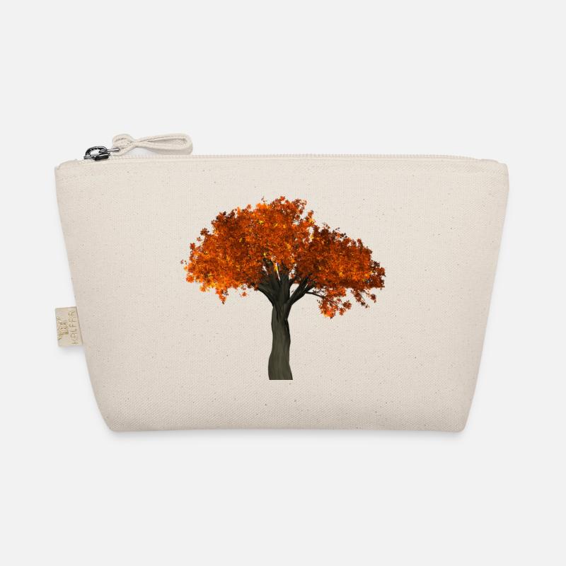 Baum mit orangen Blättern - Herbst Bio-Täschchen