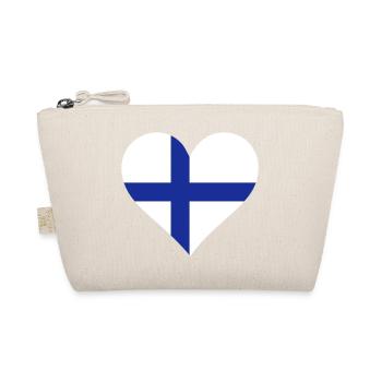 A heart for Denmark - Organic Pouch - nature - Front