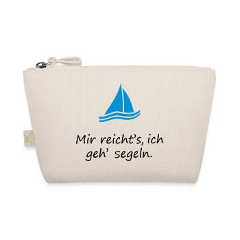 Mir reichts Ich geh Segeln. Segelboot Segel Segler - Bio-Täschchen - Natur - Vorne