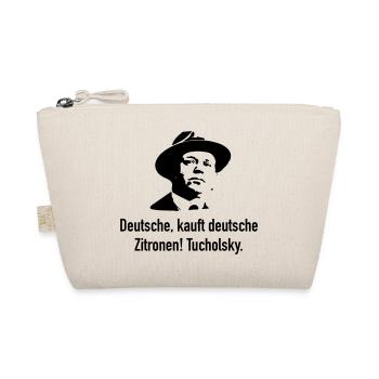Tucholsky: Deutsche, kauft deutsche Zitronen! - Bio-Täschchen - Natur - Vorne