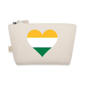 A heart for India - Organic Pouch - nature - Front
