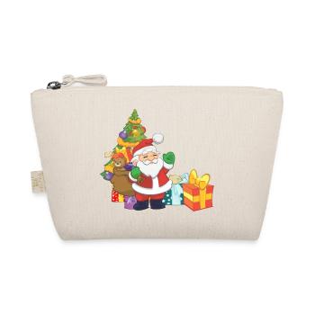 Père Noël avec des cadeaux - Trousse biologique - nature - Devant