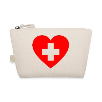 First Aid Heart - Organic Pouch - nature - Front