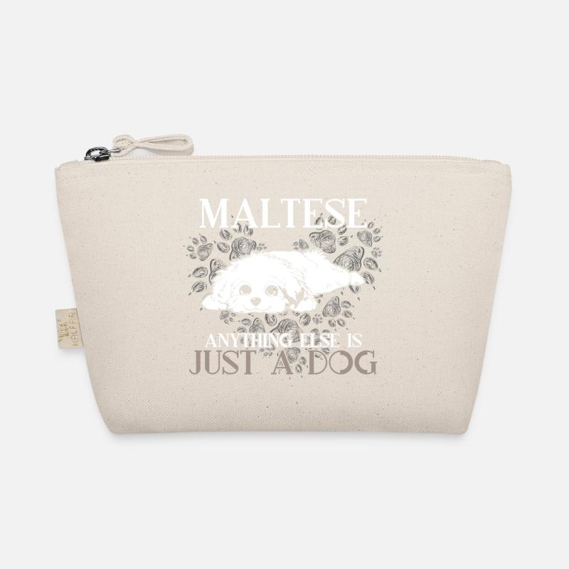 Maltese Anything Else Is Just A Dog - Bio-Täschchen - Natur