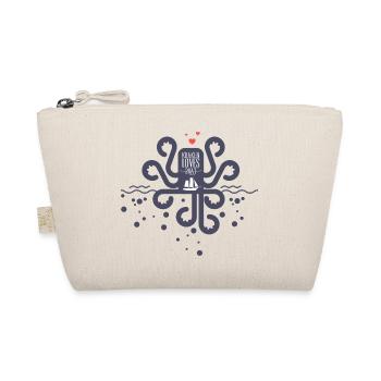 LOVE BOATS - Kraken Octopus Tintenfisch Shirt - Organic Pouch - nature - Front