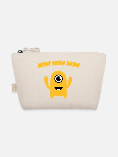 Nom nom nom Monster - Bio-Täschchen - Natur - Vorne
