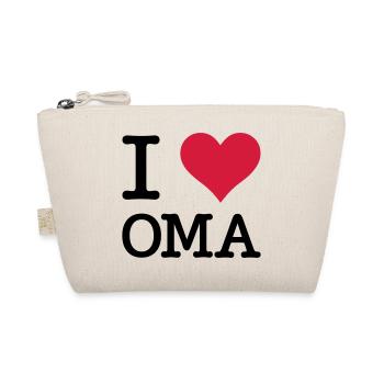 I Love Oma Großmutter Grandma Mutter Kult Motiv - Bio-Täschchen - Natur - Vorne