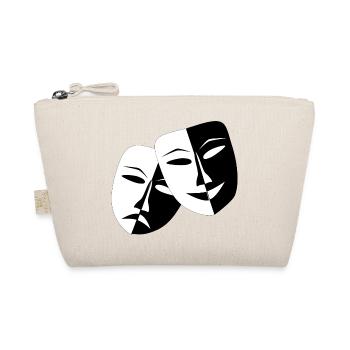Two masks - drama - Organic Pouch - nature - Front