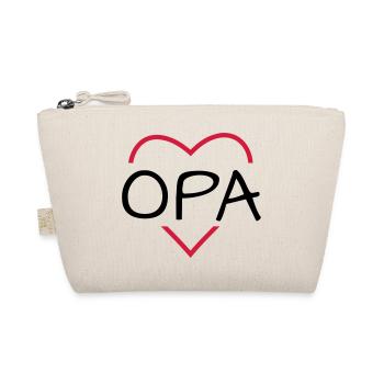 Cadeau papa coeur anniversaire noel - Trousse biologique - nature - Devant