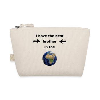 I have the best brother in the world! - Organic Pouch - nature - Front