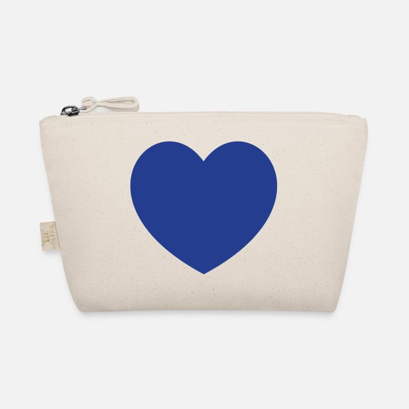 Dark Blue Heart Bio-Täschchen
