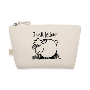 I Will Follow BLACK - Organic Pouch - nature - Front