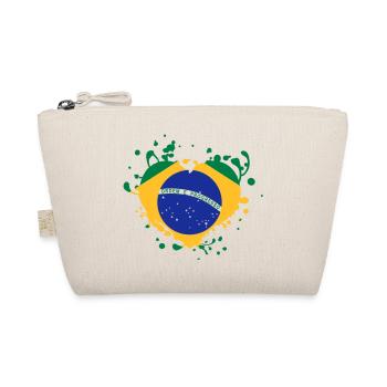 drapeau coeur bresil brasil jeux - Trousse biologique - nature - Devant