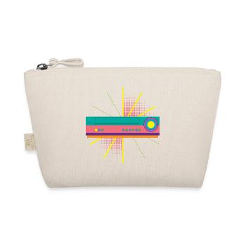 Funny VHS VCR Vintage 90s 80s Shirt Gift - Organic Pouch - nature - Front