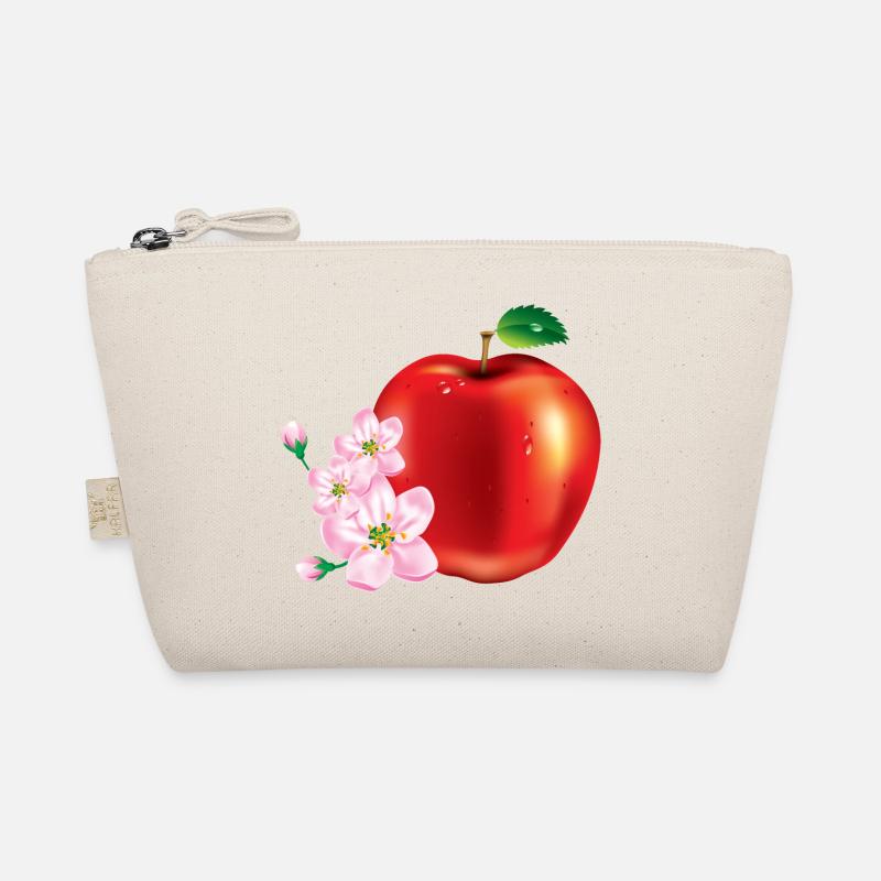 Apfel mit Kirschblüten design Bio-Täschchen