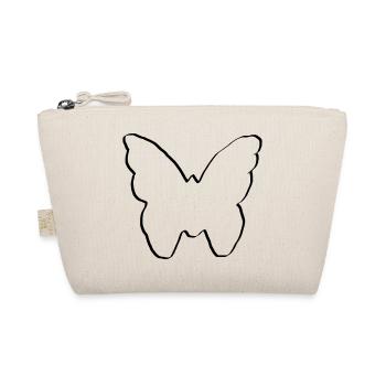 papillon dessin cadeau anniversaire bébé - Trousse biologique - nature - Devant