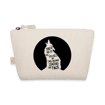 leading the pack of wolves - Organic Pouch - nature - Front
