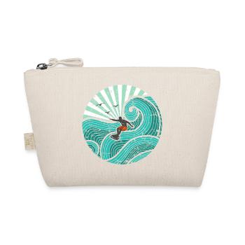 Surfer turquoise - Organic Pouch - nature - Front