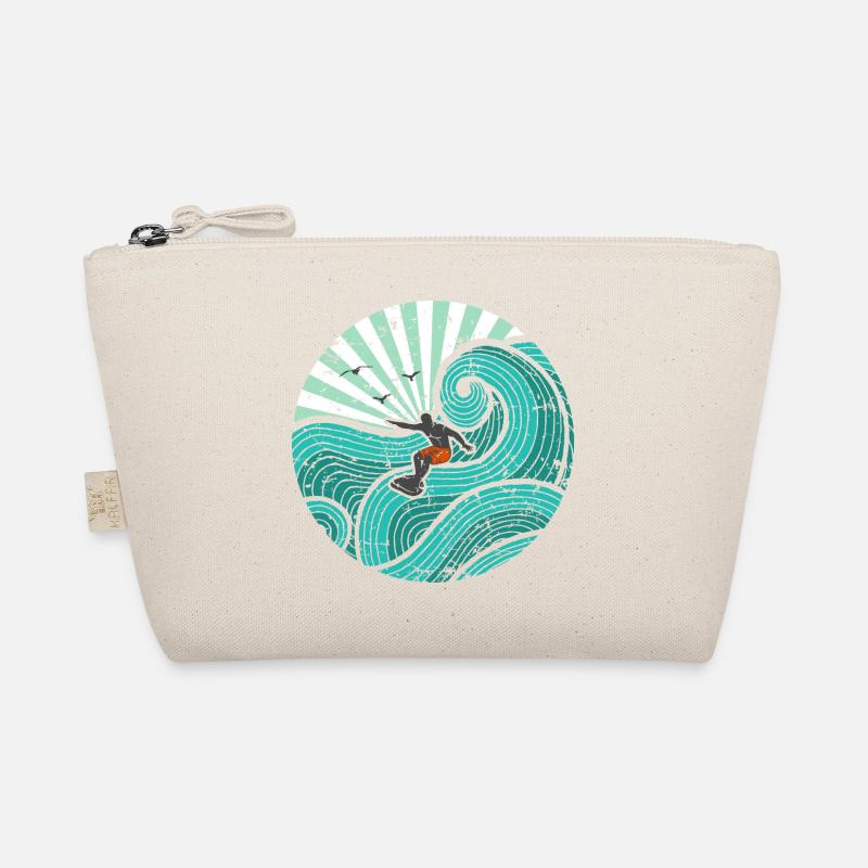Surfer turquoise Organic Pouch