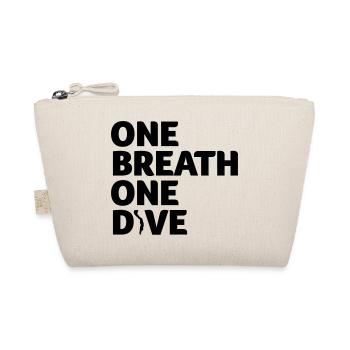 One Breath One Dive IV Apnoetaucher Freediving - Bio-Täschchen - Natur - Vorne