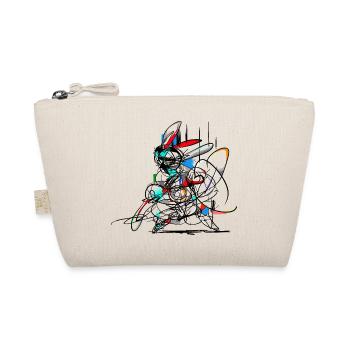 Easter Bunny/ Abstract - Organic Pouch - nature - Front