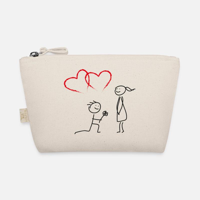 Hochzeitsantrag, Antrag zur Hochzeit - Bio-Täschchen - Natur