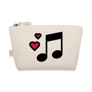 Romantic music note - Organic Pouch - nature - Front
