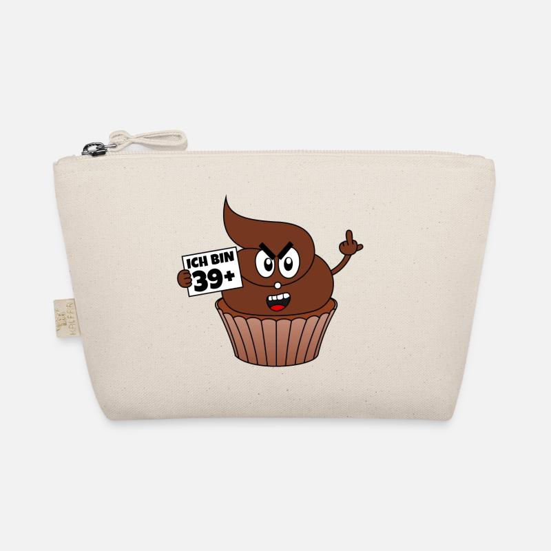 Kackcake 40. Geburtstag Spruch Ich bin 39 plus 1 Bio-Täschchen