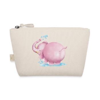 Pink elephant - Organic Pouch - nature - Front