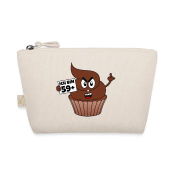 60. Geburtstag - Ich bin 59 + 1 - Kackcake - Bio-Täschchen - Natur - Vorne