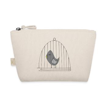Bird in a cage - Organic Pouch - nature - Front