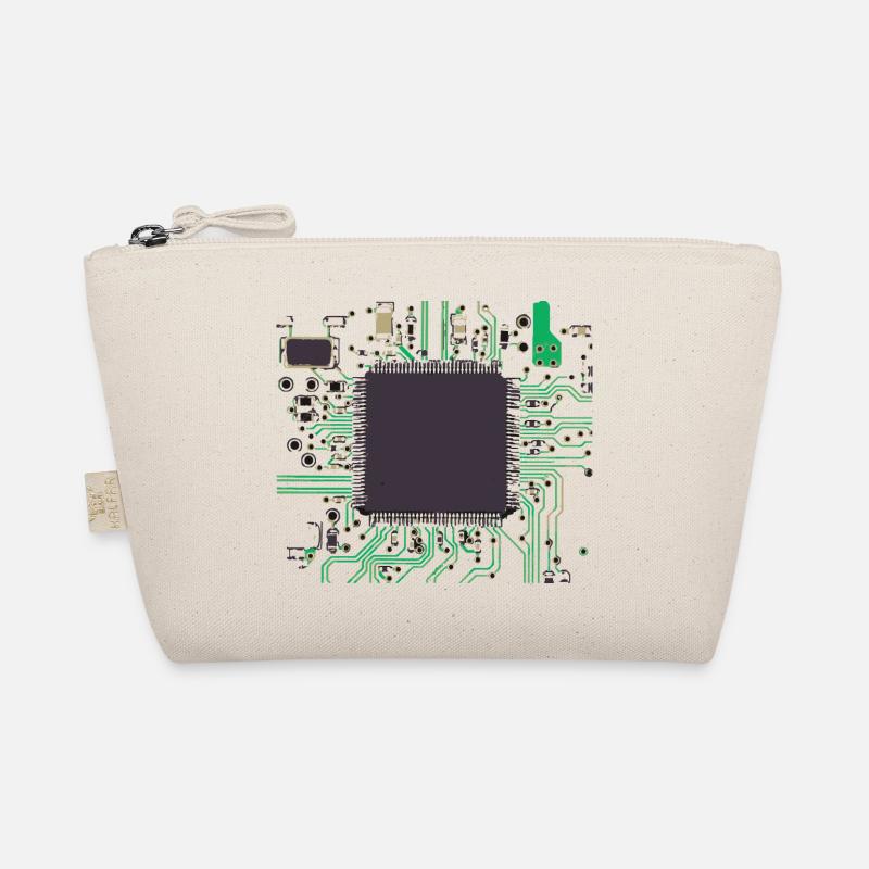 computer chip Organic Pouch