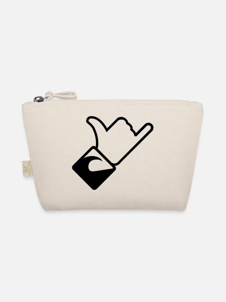 Surfer Surf Sign - Organic Pouch - nature