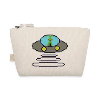 Retrogaming Pixel Ufo - Organic Pouch - nature - Front