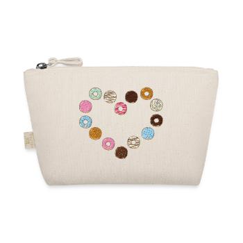 Donut heart - Organic Pouch - nature - Front