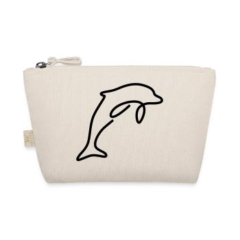 Delfin - Bio-Täschchen - Natur - Vorne