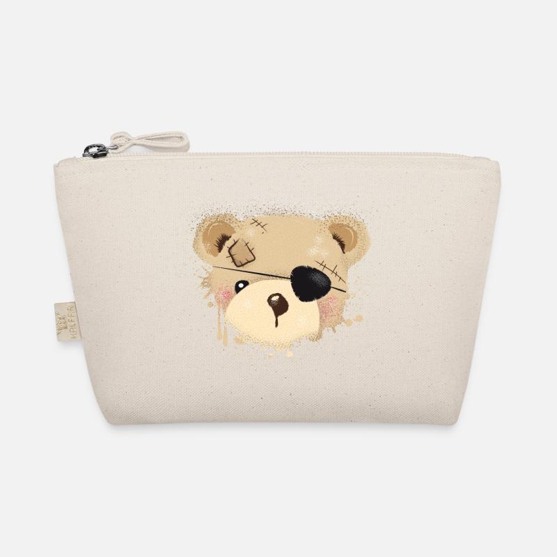 Teddy with eye patch Organic Pouch