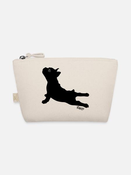 Aphrodite | Französische Bulldogge - Bio-Täschchen - Natur - Vorne