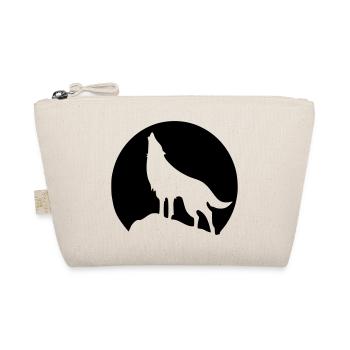 Wolf - Mond - Bio-Täschchen - Natur - Vorne
