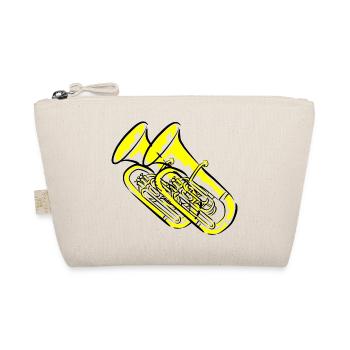 Tuba Blasmusiker - Bio-Täschchen - Natur - Vorne