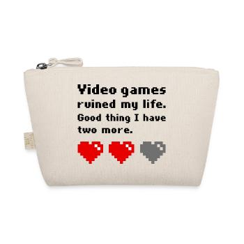 Video games ruined my life - Organic Pouch - nature - Front