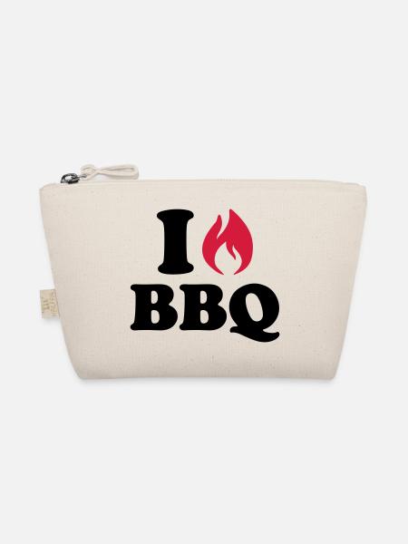 I Love BBQ - Organic Pouch - nature - Front