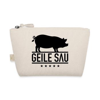 geile_sau__1_f1 - Bio-Täschchen - Natur - Vorne
